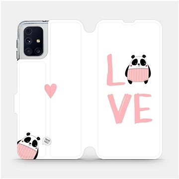 Flipové pouzdro na mobil Samsung Galaxy M31s - MH09S Panda LOVE (5903516348343)