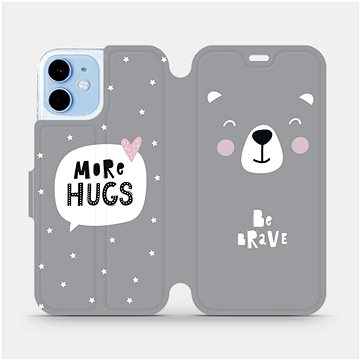 Flipové pouzdro na mobil Apple iPhone 12 mini - MH06P Be brave - more hugs (5903516373413)
