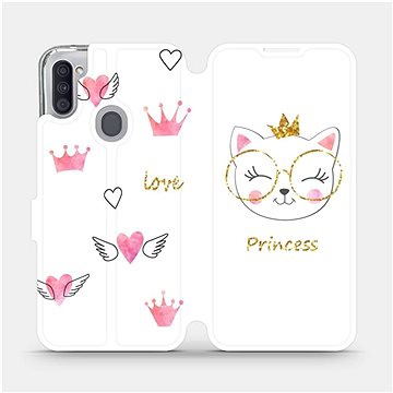 Flipové pouzdro na mobil Samsung Galaxy M11 - MH03S Kočička princess (5903516387458)