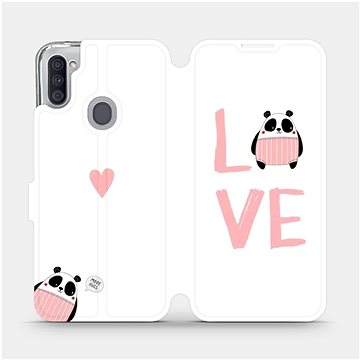 Flipové pouzdro na mobil Samsung Galaxy M11 - MH09S Panda LOVE (5903516387519)