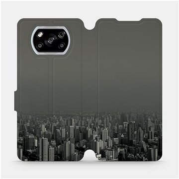 Flipové pouzdro na mobil Xiaomi POCO X3 NFC - V063P Město v šedém hávu (5903516392841)