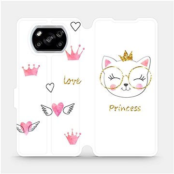 Flipové pouzdro na mobil Xiaomi POCO X3 NFC - MH03S Kočička princess (5903516393350)