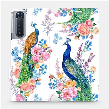 Flipové pouzdro na mobil Sony Xperia 5 II - MX08S Pávi (5903516400294)