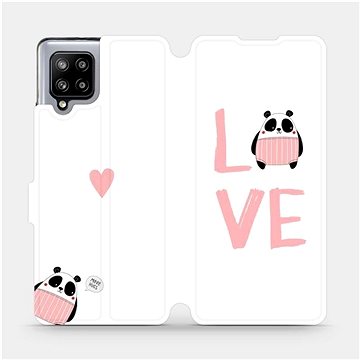 Flipové pouzdro na mobil Samsung Galaxy A42 5G - MH09S Panda LOVE (5903516404209)