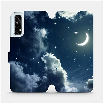Flipové pouzdro na mobil Realme 7 - V145P Noční obloha s měsícem (5903516409754)