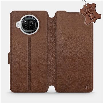 Flipové pouzdro na mobil Xiaomi MI 10T Lite - Hnědé - kožené - Brown Leather (5903516463749)