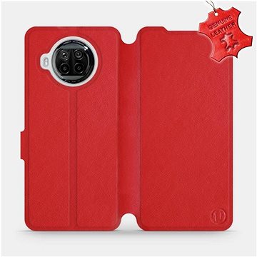 Flipové pouzdro na mobil Xiaomi MI 10T Lite - Červené - kožené - Red Leather (5903516463756)