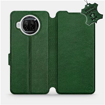 Flipové pouzdro na mobil Xiaomi MI 10T Lite - Zelené - kožené - Green Leather (5903516463787)
