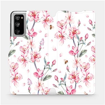 Flipové pouzdro na mobil Samsung Galaxy S20 FE - M124S Růžové květy (5903516466146)