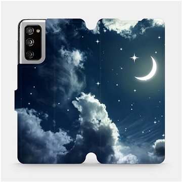 Flipové pouzdro na mobil Samsung Galaxy S20 FE - V145P Noční obloha s měsícem (5903516466603)
