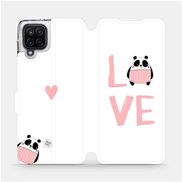 Flipové pouzdro na mobil Samsung Galaxy A12 - MH09S Panda LOVE (5903516613656)