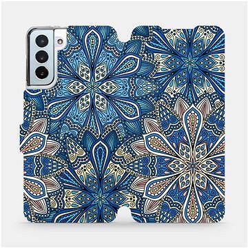 Flipové pouzdro na mobil Samsung Galaxy S21 Plus 5G - V108P Modré mandala květy (5903516618347)