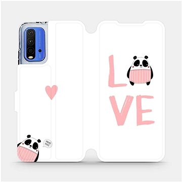 Flipové pouzdro na mobil Xiaomi Redmi 9T - MH09S Panda LOVE (5903516624096)