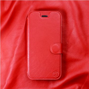 Kožené flip pouzdro Samsung Galaxy A72 - Červené - Red Leather (5903516639038)