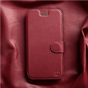 Kožené flip pouzdro Samsung Galaxy A72 - Tmavě červené - Dark Red Leather (5903516639045)