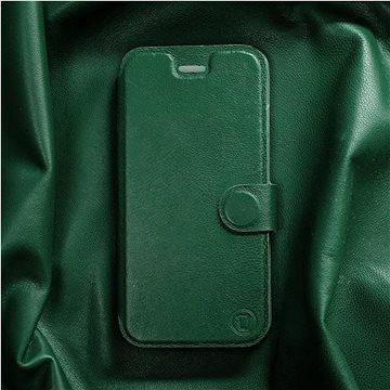 Kožené flip pouzdro Samsung Galaxy A72 - Zelené - Green Leather (5903516639069)
