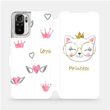 Flipové pouzdro na mobil Xiaomi Redmi Note 10 - MH03S Kočička princess (5903516659432)