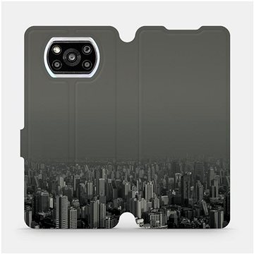 Flipové pouzdro na mobil Xiaomi Poco X3 Pro - V063P Město v šedém hávu (5903516704286)