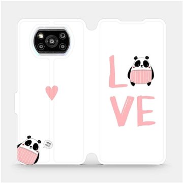 Flipové pouzdro na mobil Xiaomi Poco X3 Pro - MH09S Panda LOVE (5903516704859)