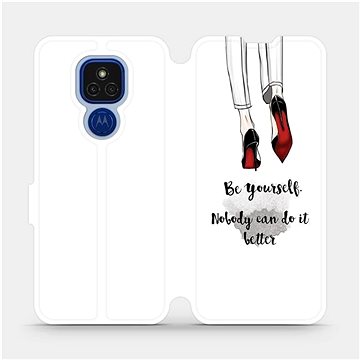 Flipové pouzdro na mobil Motorola Moto E7 Plus - M046P Be yourself (5903516383450)