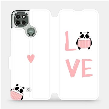 Flipové pouzdro na mobil Motorola Moto G9 Power - MH09S Panda LOVE (5903516576098)