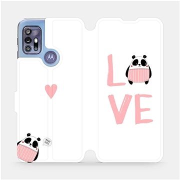 Flipové pouzdro na mobil Motorola Moto G30 - MH09S Panda LOVE (5903516687459)