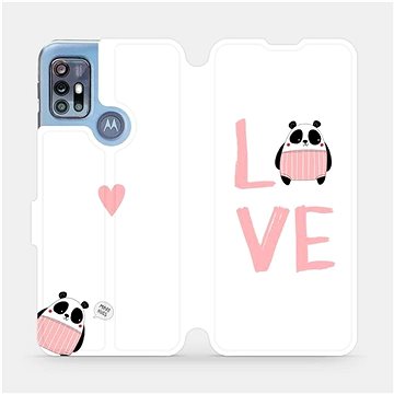 Flipové pouzdro na mobil Motorola Moto G20 - MH09S Panda LOVE (5903516706594)