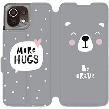 Flipové pouzdro na mobil Xiaomi Mi 11 Lite LTE / 5G - MH06P Be brave - more hugs (5903516701346)