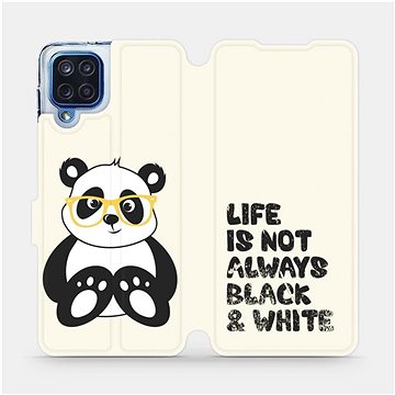 Flipové pouzdro na mobil Samsung Galaxy M12 - M041S Panda - life is not always black and white (5903516734283)