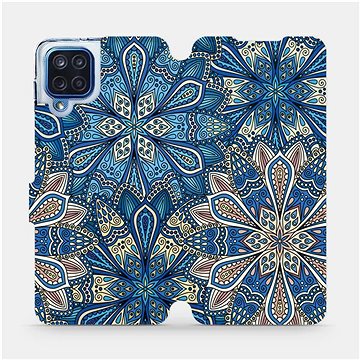 Flipové pouzdro na mobil Samsung Galaxy M12 - V108P Modré mandala květy (5903516734801)