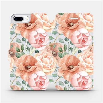 Flip pouzdro na mobil Apple iPhone 8 Plus - MP02S Pastelové květy (5903516755905)