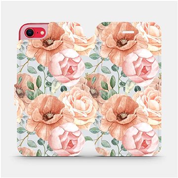 Flip pouzdro na mobil Apple iPhone SE 2020 - MP02S Pastelové květy (5903516755929)