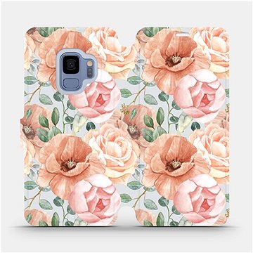 Flip pouzdro na mobil Samsung Galaxy S9 - MP02S Pastelové květy (5903516759170)