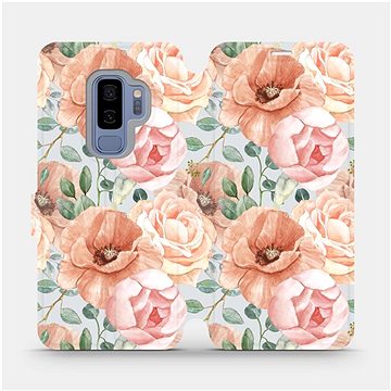 Flip pouzdro na mobil Samsung Galaxy S9 Plus - MP02S Pastelové květy (5903516759187)