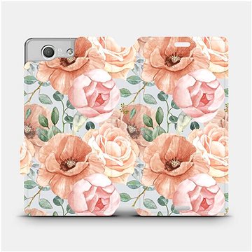 Flip pouzdro na mobil Sony Xperia Z3 Compact - MP02S Pastelové květy (5903516759507)