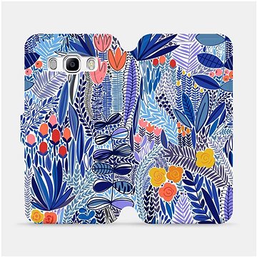 Flip pouzdro na mobil Samsung Galaxy J5 2016 - MP03P Modrá květena (5903516763948)