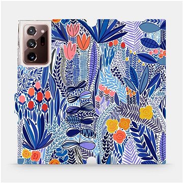 Flip pouzdro na mobil Samsung Galaxy Note 20 Ultra - MP03P Modrá květena (5903516764075)