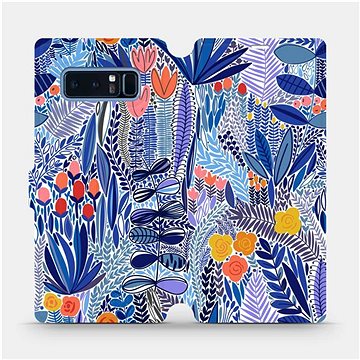 Flip pouzdro na mobil Samsung Galaxy Note 8 - MP03P Modrá květena (5903516764099)