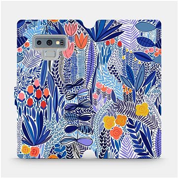 Flip pouzdro na mobil Samsung Galaxy Note 9 - MP03P Modrá květena (5903516764105)