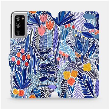 Flip pouzdro na mobil Samsung Galaxy S20 FE - MP03P Modrá květena (5903516764167)