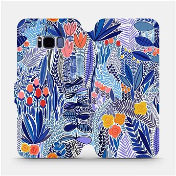 Flip pouzdro na mobil Samsung Galaxy S8 - MP03P Modrá květena (5903516764297)