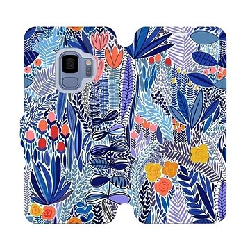 Flip pouzdro na mobil Samsung Galaxy S9 - MP03P Modrá květena (5903516764310)