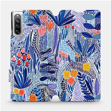 Flip pouzdro na mobil Sony Xperia L4 - MP03P Modrá květena (5903516764464)