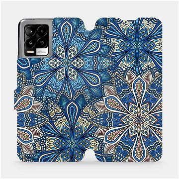 Flip pouzdro na mobil Realme 8 Pro - V108P Modré mandala květy (5903516717408)