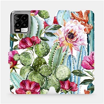 Flip pouzdro na mobil Realme 8 Pro - MG09S Kaktusy a květy (5903516717668)
