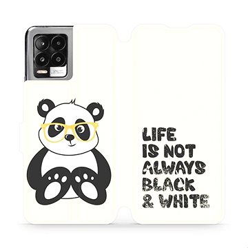 Flip pouzdro na mobil Realme 8 - M041S Panda - life is not always black and white (5903516720361)