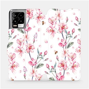 Flip pouzdro na mobil Realme 8 - M124S Růžové květy (5903516720460)