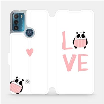 Flip pouzdro na mobil Motorola Moto G50 - MH09S Panda LOVE (5903516723157)