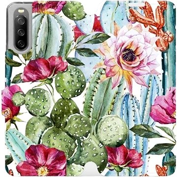 Flip pouzdro na mobil Sony Xperia 10 III - MG09S Kaktusy a květy (5903516728107)