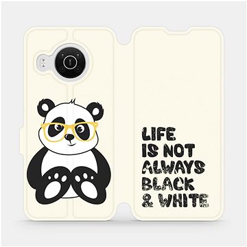 Flip pouzdro na mobil Nokia X10 - M041S Panda - life is not always black and white (5903516742028)
